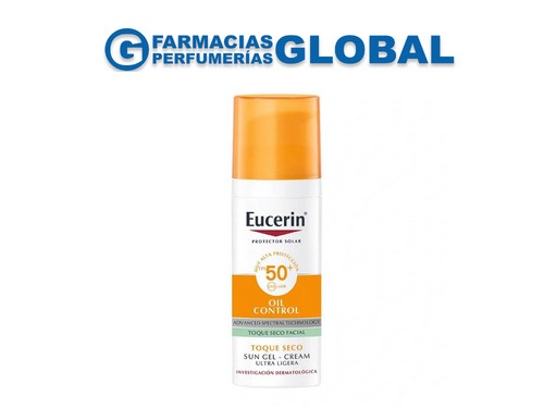 Eucerin Sun Oil Control Gel Crema Facial Toque Seco SPF50+