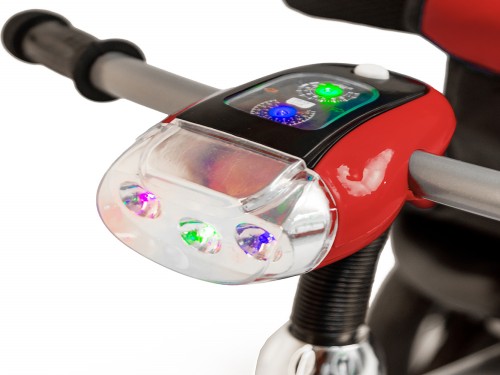 Triciclo Giratorio 360° con luz y sonido Rojo - BEBESIT