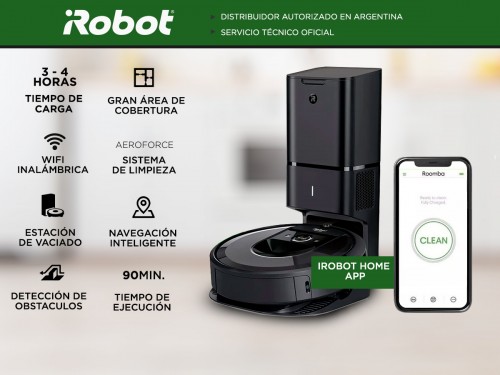 Aspiradora Robot iRobot Roomba i7 Plus Con estación de vaciado Automat