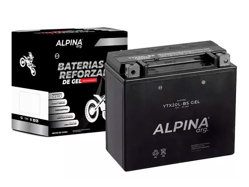 Bateria Alpina Ytx20l-bs Gel Libre De Mantenimiento ML