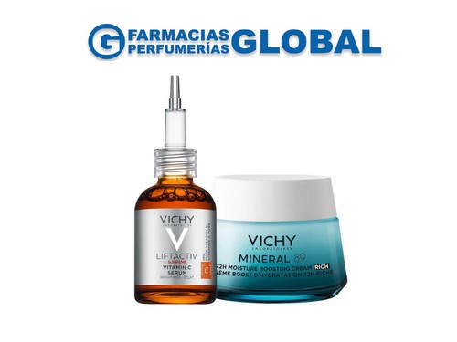 Combo Vichy Liftactiv Vit c + Crema Rich mineral 89
