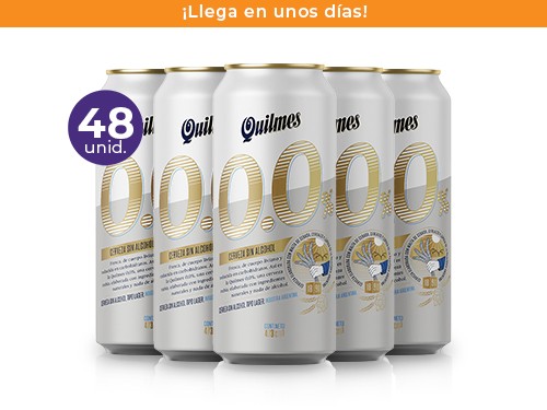 Pack 48 Cervezas Quilmes 0.0 Lata 473ml