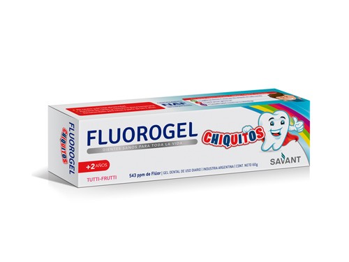 Pasta Dental Fluorogel Chiquitos Gel Tutti Fruti 60g