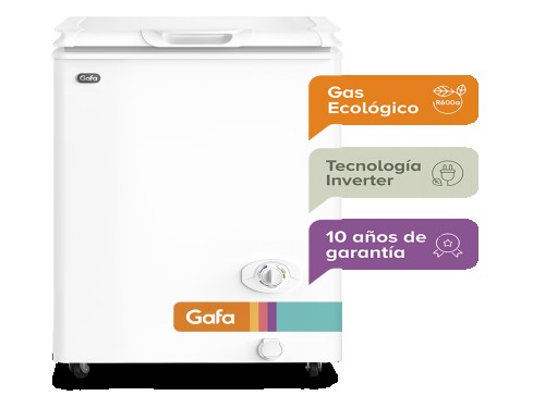 Freezer FGHI100B-S blanco 118lt Inverter Gafa