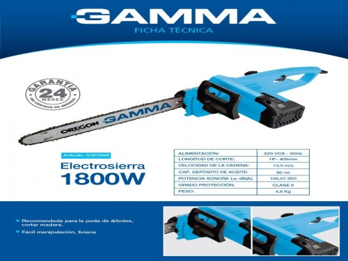 Electrosierra Gamma 1800W G3078AR