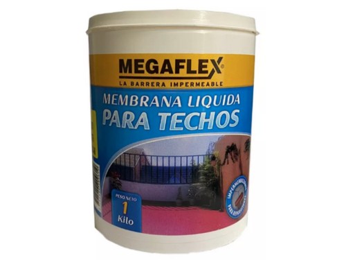 Membrana Liquida Fibrada Blanca-Megaflex - 1 kg 