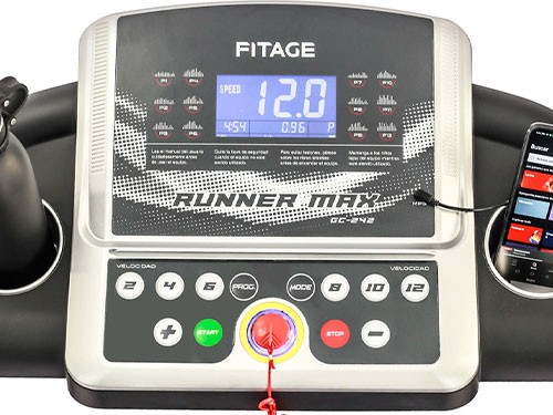 Cinta para correr Fitage GC-242 Runner Max 12 km/h -con inclinación-