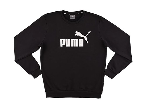 Buzo Urbano Puma Ess Big Logo Crew Hombre Negro