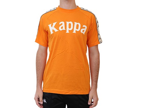 Remera Kappa Hombre Logo Manga Corta Naranja