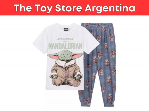 Pijama Star Wars Niños Baby Yoda Original Licencia Oficial