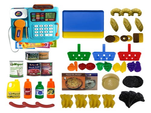 Supermercado Infantil Juguete Accesorios +Caja Registradora Accesorios