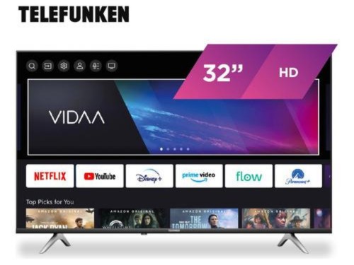 Smart TV LED HD 32'' Telefunken Vidaa TK3223H5