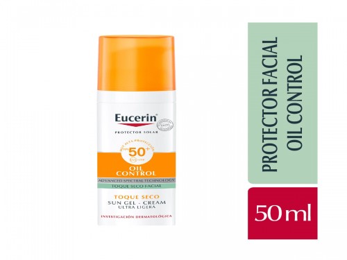 Eucerin Sun Gel Crema Facial Toque Seco FPS 50+ x 50 ml