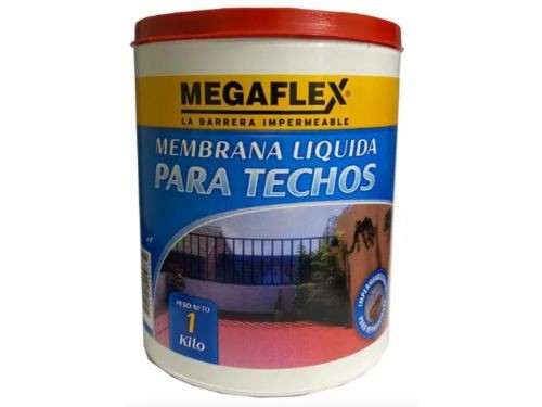 Membrana Liquida Fibrada Roja-Megaflex - 1 kg