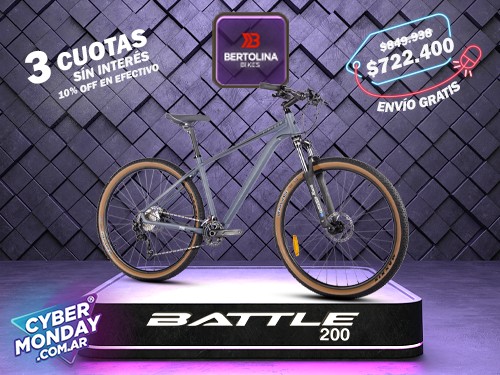 Bicicleta mtb Battle 200 Shimano Deore 2x10 Frenos hidraulicos Remoto