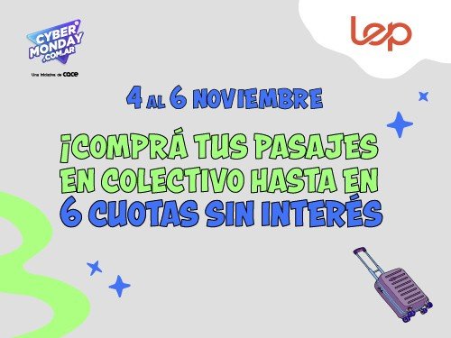 Viajá de Córdoba a Buenos Aires con un 20% OFF en 6 cuotas sin interes