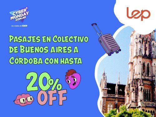 Viajá de Córdoba a Buenos Aires con un 20% OFF en 6 cuotas sin interes