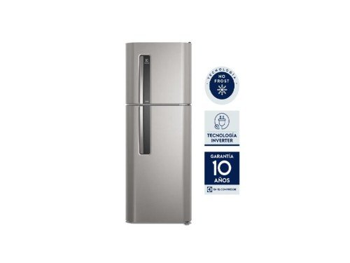 HELADERA HENI-3000P C/FREEZER INVERTER NO FROST 260LT PLATA ELECTROLUX