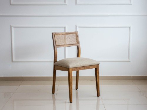 Silla comedor madera esterilla Guatambú Nórdica Calama - SILVINA C