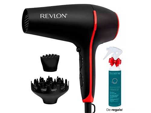 Secador De Pelo Smoothstay Antifrizz 2000w Revlon + Protector Térmico