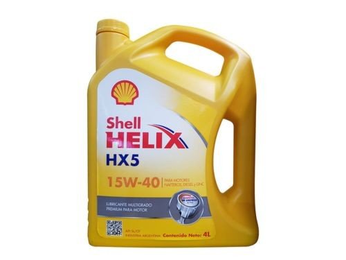 ACEITE PARA MOTOR SHELL HELIX HX5 MINERAL 15W40 - 4 LITROS