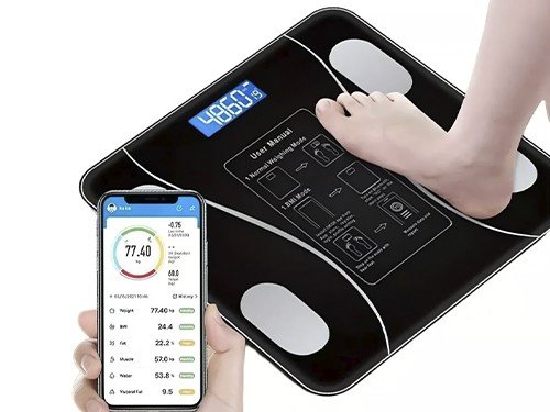 Balanza Digital Inteligente Masa muscular Grasa corporal y más