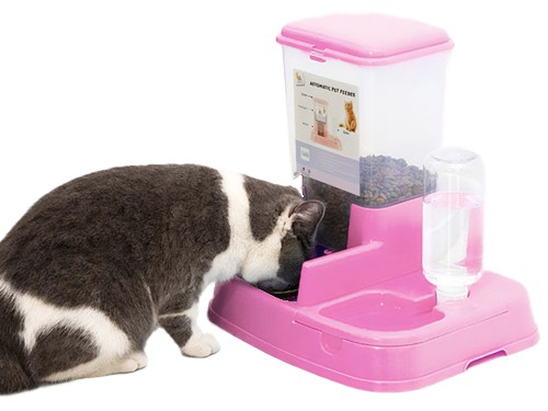 Comedero Bebedero Mascota Perro Automático Doble Gato 1,5 kg