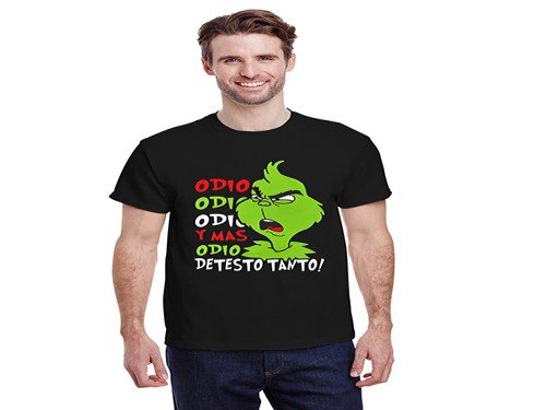 Unisex Remeras Grinch Navidad