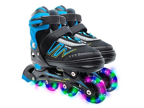 Rollers Niños Preadolescentes Luces Patines Resistente Ajustable