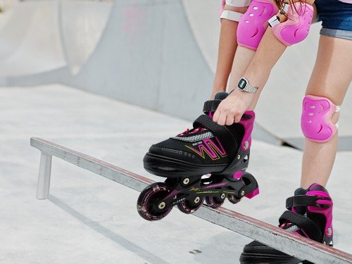 Rollers Niños Preadolescentes Luces Patines Resistente Ajustable