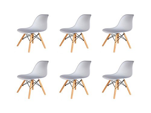 Sillas Eames Blancas x6