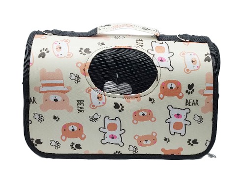 Bolso Transportador Mediano Perro Gato Mascota Viaje Paseo Seguro