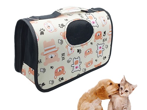 Bolso Transportador Mediano Perro Gato Mascota Viaje Paseo Seguro