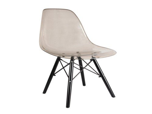 Sillas Eames Transparentes Negras x6