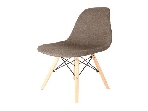 Sillas Eames Tapizada Marrón x4