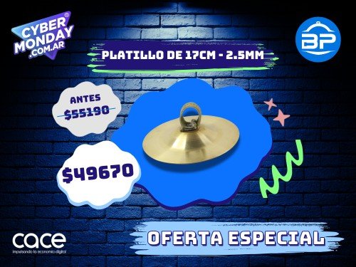 Platillo de mano 17cm x 2.5mm | murga | Boedo Percusion