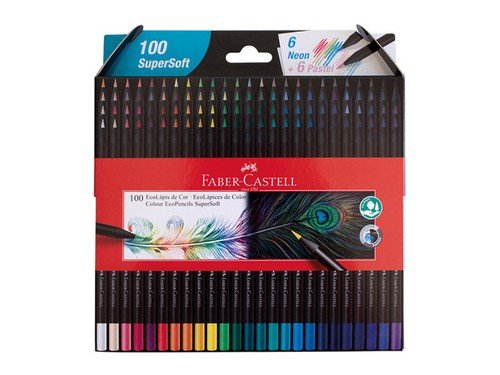 LAPICES FABER CASTELL SUPERSOFT x 100 LARGOS