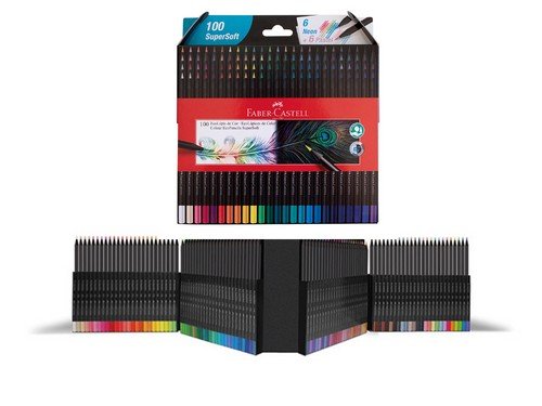 LAPICES FABER CASTELL SUPERSOFT x 100 LARGOS