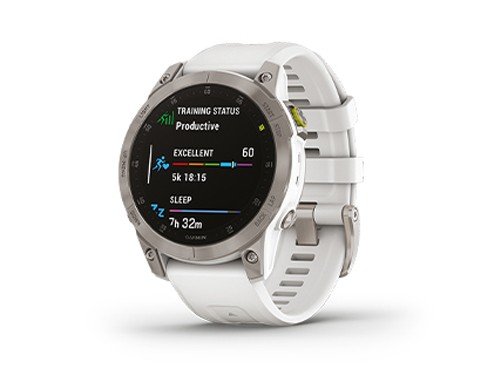 Smartwatch Reloj Epix Gen 2 Zafiro Titanio Tactil Tria Garmin Blanco