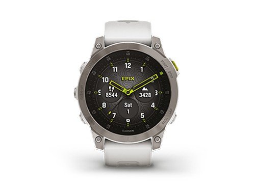 Smartwatch Reloj Epix Gen 2 Zafiro Titanio Tactil Tria Garmin Blanco