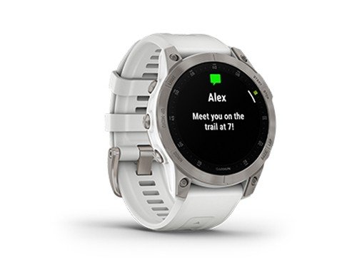 Smartwatch Reloj Epix Gen 2 Zafiro Titanio Tactil Tria Garmin Blanco