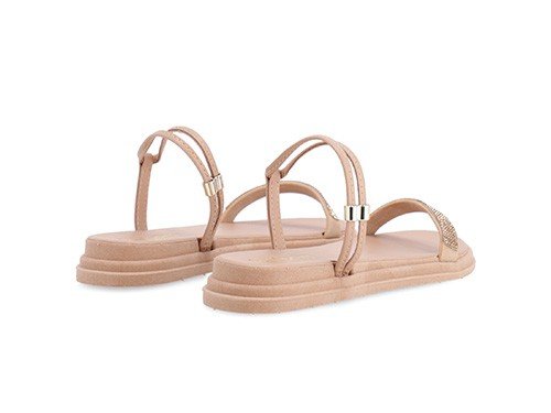 Sandalias Chatitas Heben Brillos Elegantes Tiras Mujer Moda