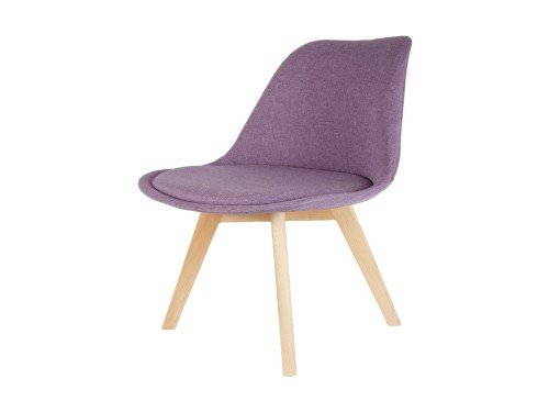 SIlla Tulip Tapizado Lino Violeta x4