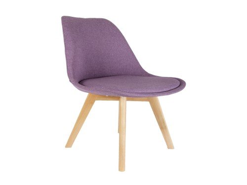 SIlla Tulip Tapizado Lino Violeta x4