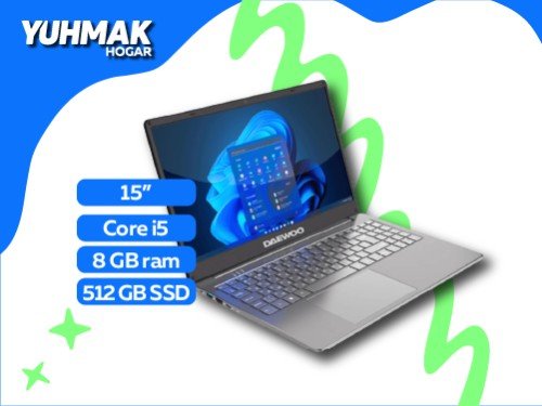 Notebook Daewoo M15 15.6 Intel Core I5 512Gb Ssd 8Gb W11