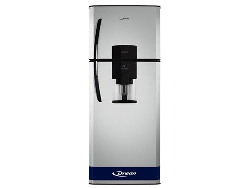 Heladera Con Freezer Cíclica 362L Dispenser Plata HDR370F11S Drean