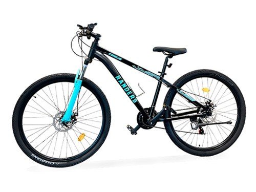 Bicicleta R29 Talle S Full Shimano Negro/Turquesa 21v Casus Randers
