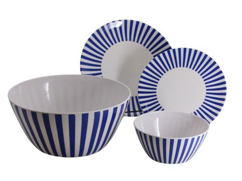 Set Vajilla X13 Piezas Juego De Platos Bowl Melamina Cocina