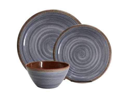 Set Vajilla X12 Piezas Juego De Platos Bowl Melamina Cocina