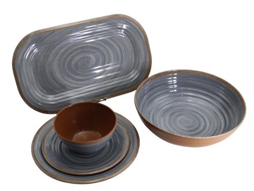 Set Vajilla X20 Piezas Juego De Platos Bowl Melamina Cocina